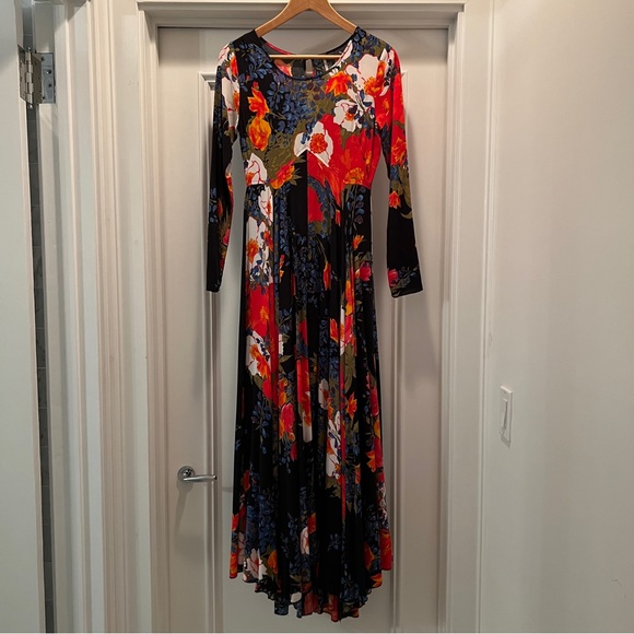 Free People First Kiss Long Sleeve Floral Maxi Dress - Picture 4 of 16